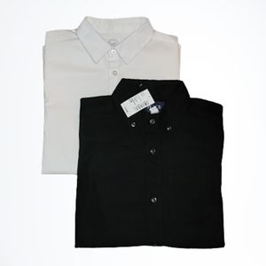 2 kids long-sleeved button down collar shirts. Size L